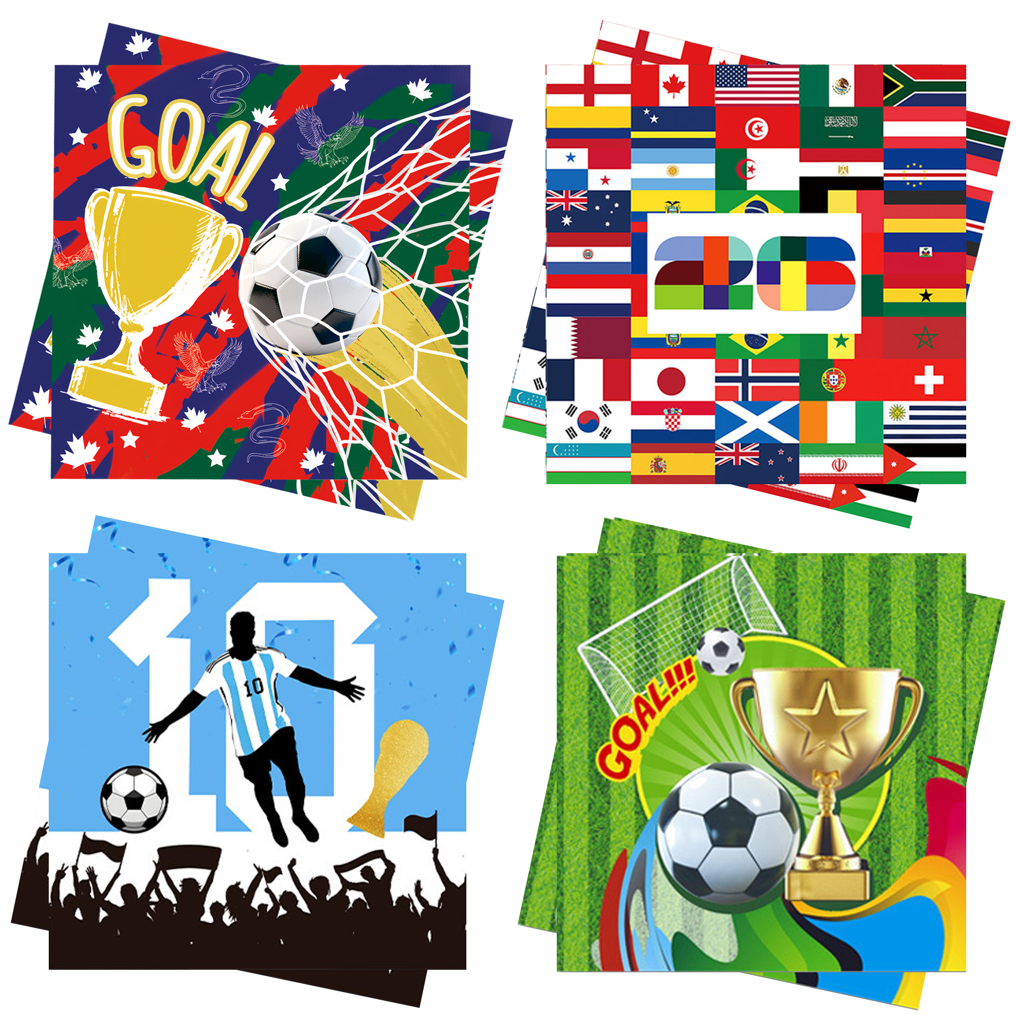 Board Game Football - Football Party Napkins World Football 2026