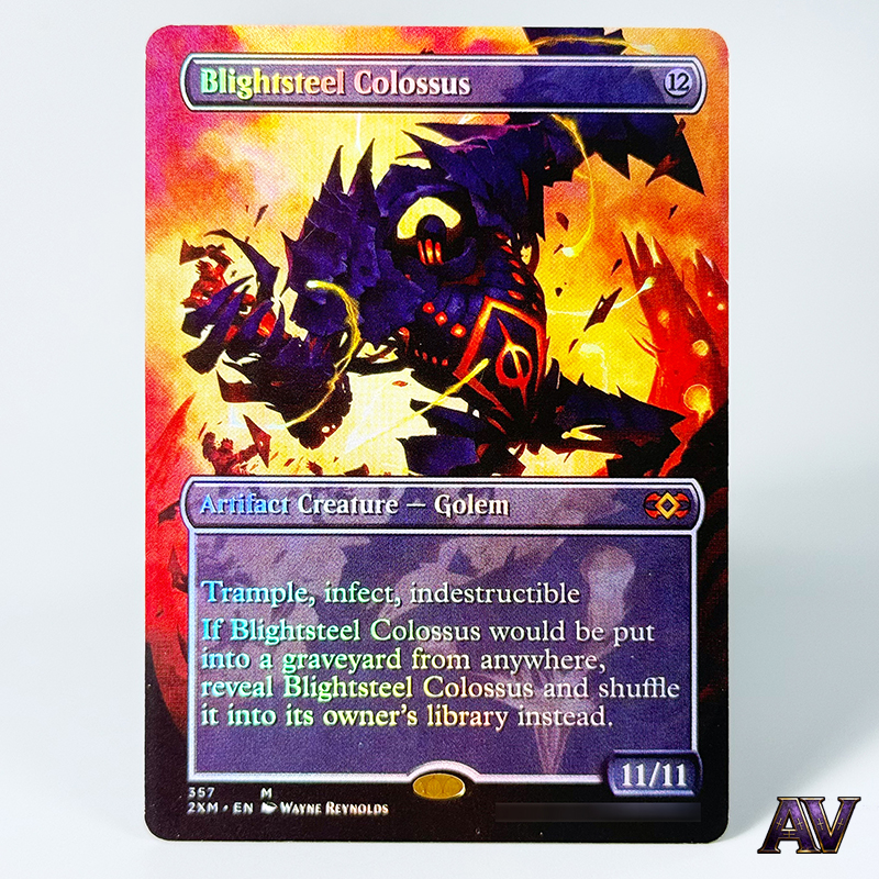 Board Game Card - Foil Blightsteel Colossus [English] No.357 M