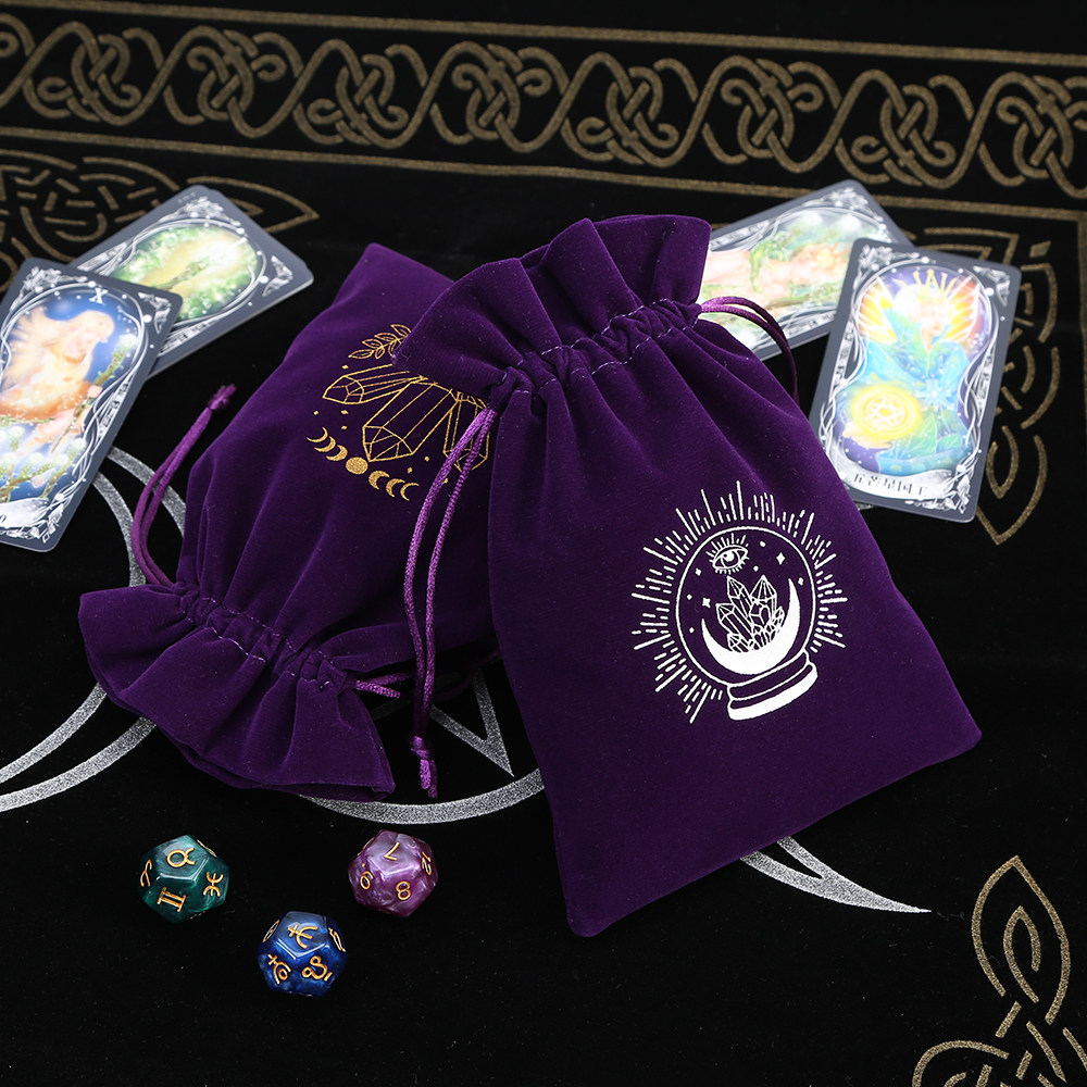 Board Game Box - 5Pcs Tarot Storage Velvet Bag Drawstring