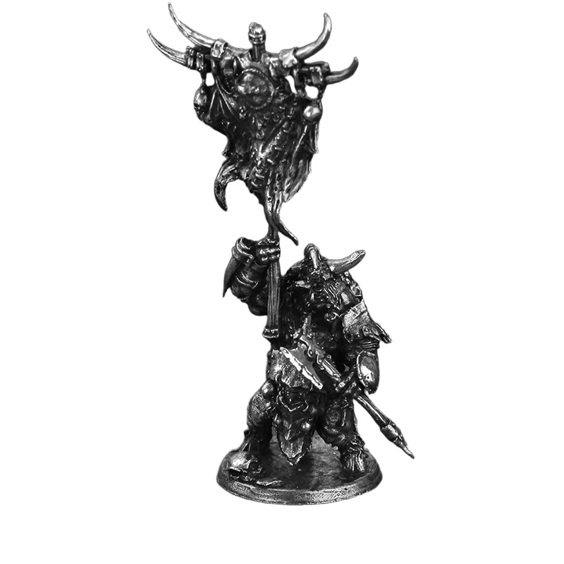Board Game Live - Bull Warrior Metal Figurine Minotaur Tribal