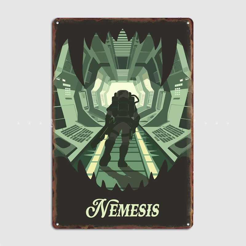 Board Game Nemesis - Nemesis Board Game Inspired Poster Metal