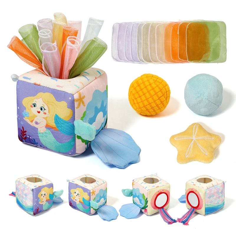 Board Game Box - Baby Montessori Toy cotton Magic Tissue