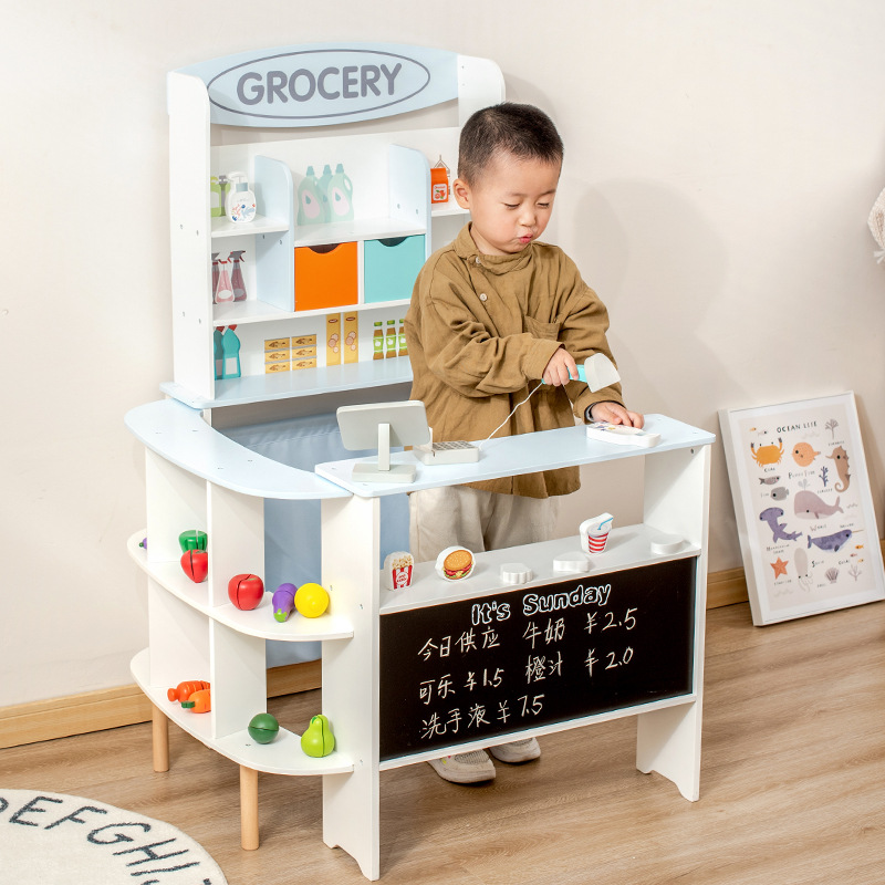 Montessori Wood Grocery Store  - Board Game Store ulasan dan harga