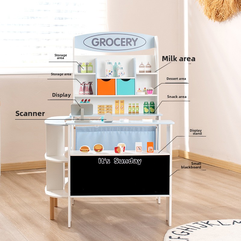 Montessori Wood Grocery Store  - Board Game Store ulasan dan harga