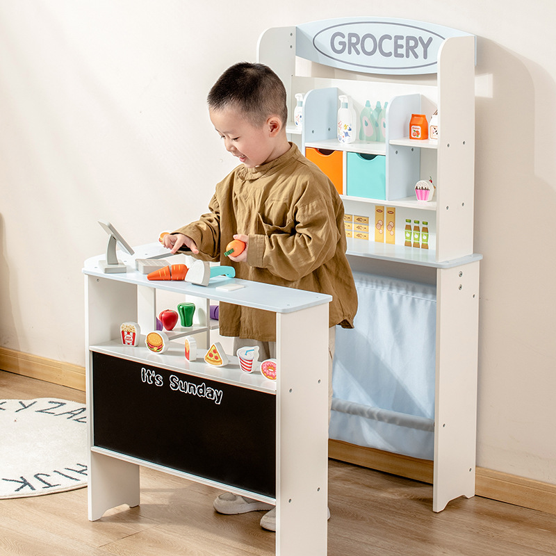 Montessori Wood Grocery Store  - Board Game Store ulasan dan harga