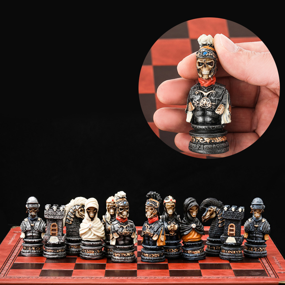 Horror Theme Chess Resin Mater - Yearbook Board Game Theme ulasan dan harga