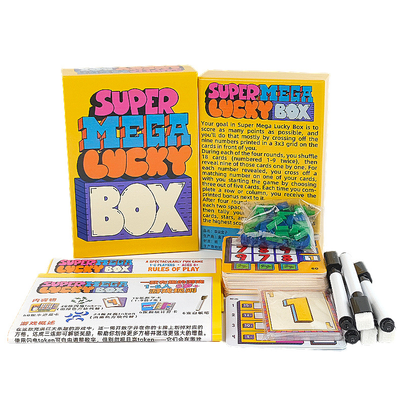 Super Mega Lucky Box Board Gam - Board Game Card ulasan dan harga