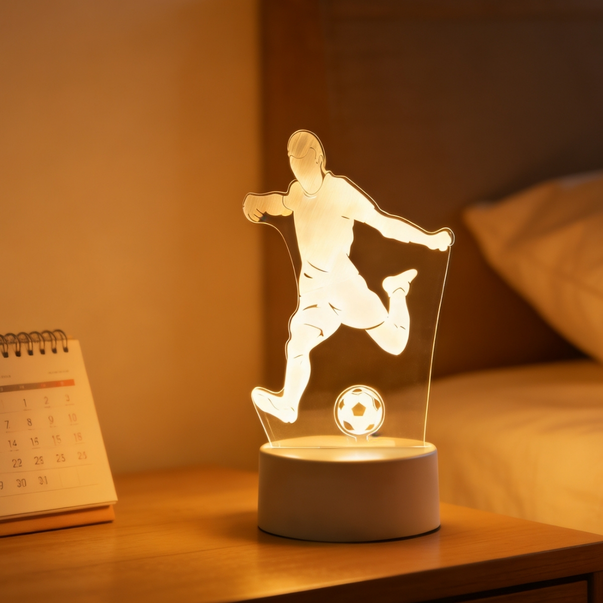 LED 3D Football Theme Table La - Board Game Football ulasan dan harga