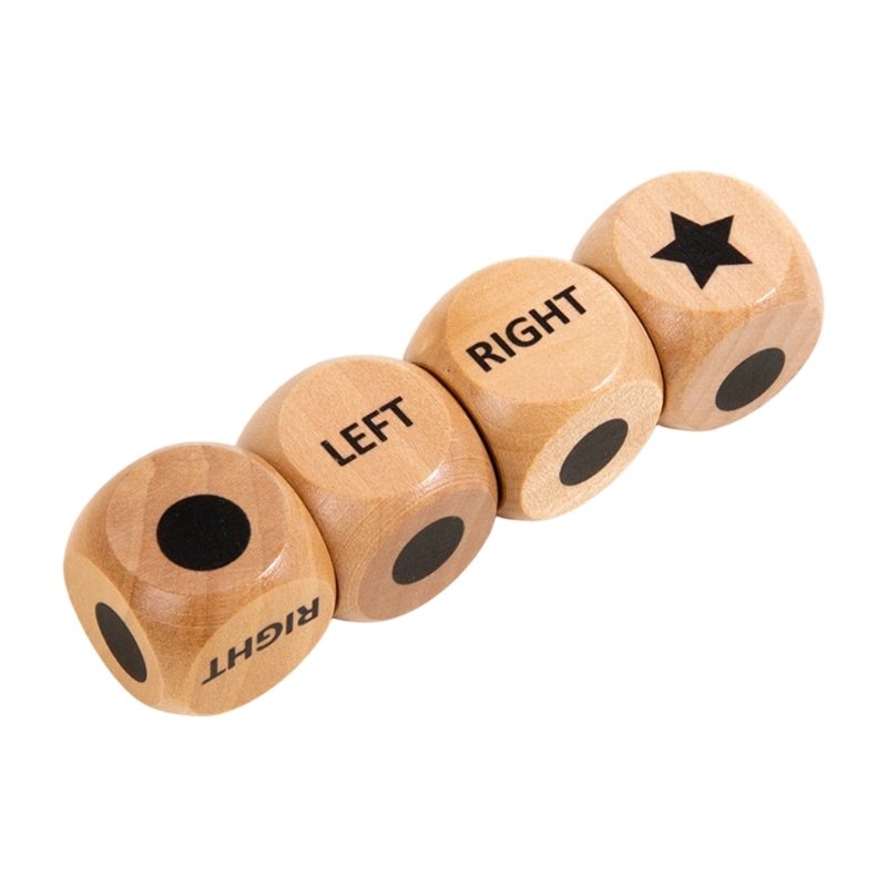 4Pcs Left Right Center Game Di - Board Game Store ulasan dan harga