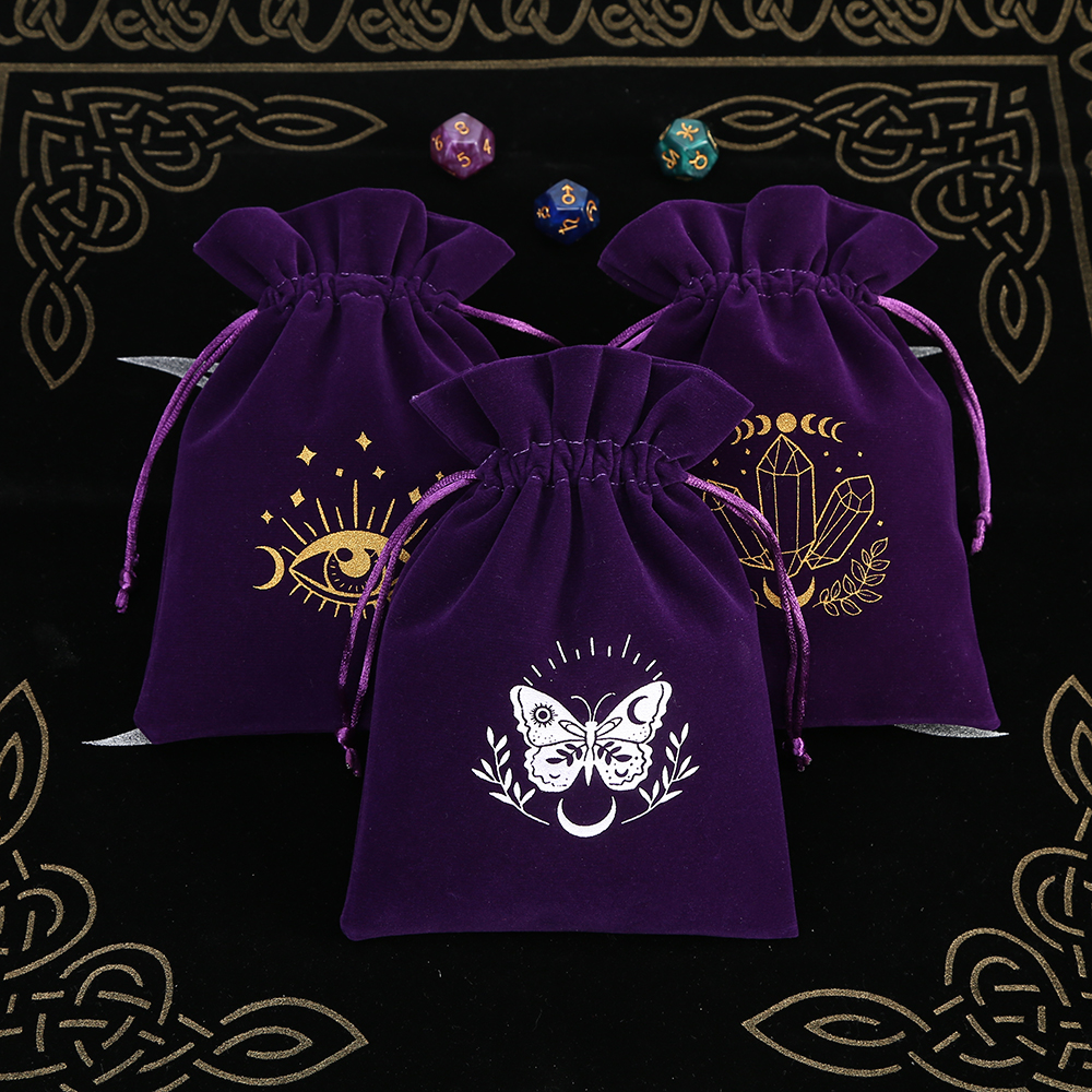5Pcs Tarot Storage Velvet Bag  - Board Game Box ulasan dan harga