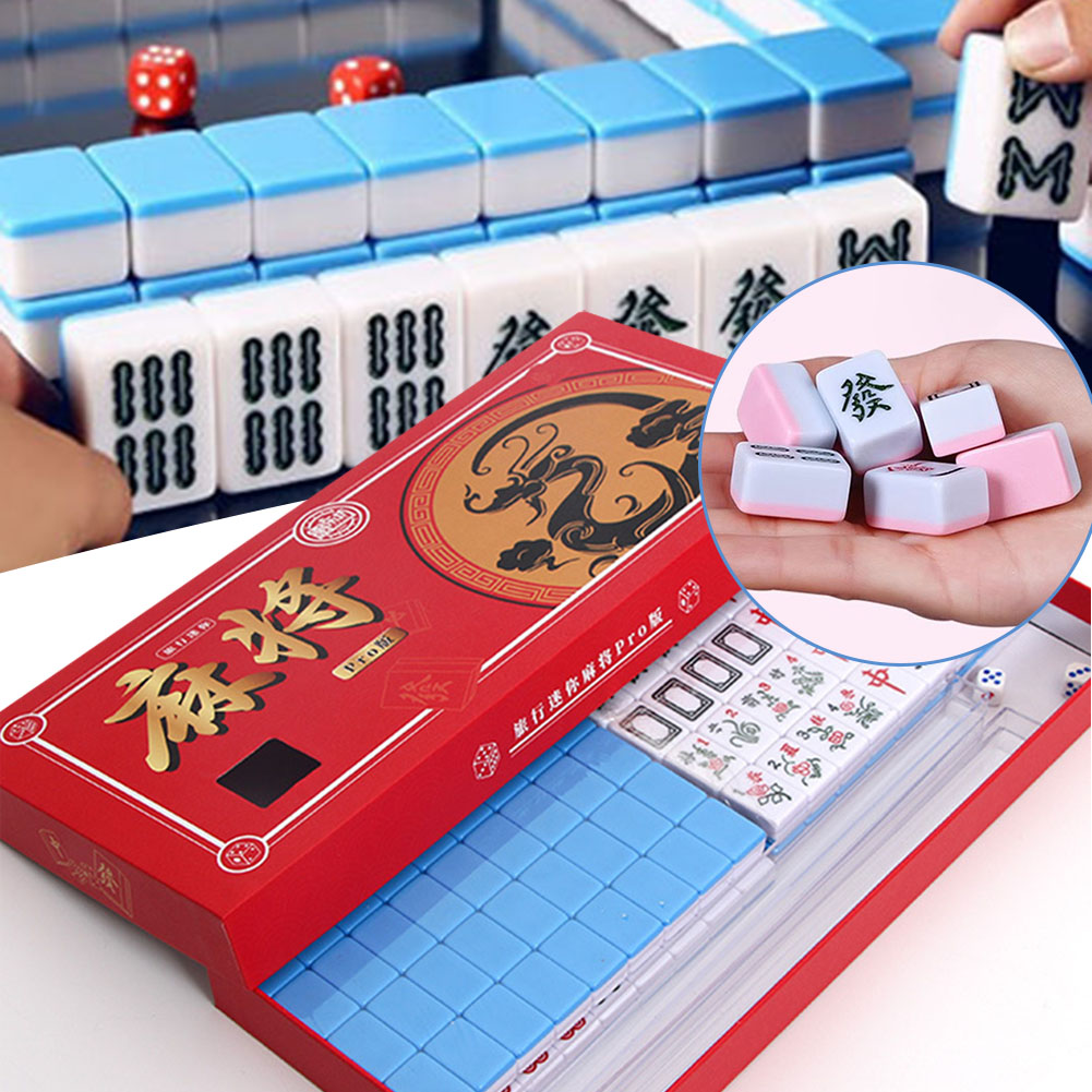 Portable Travel Mini Mahjong S - Board Game Box ulasan dan harga