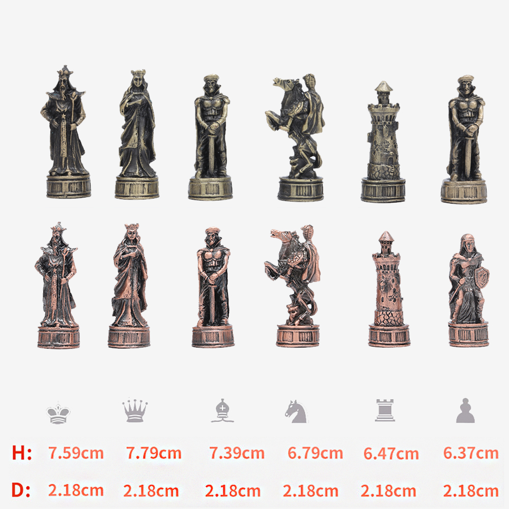Metal Theme Chess 32pcs Intell - Yearbook Board Game Theme ulasan dan harga