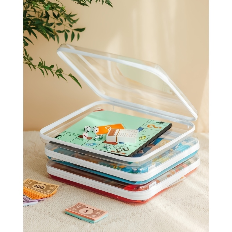 1pc Large Clear Hard Shell Sto - Board Game Box ulasan dan harga