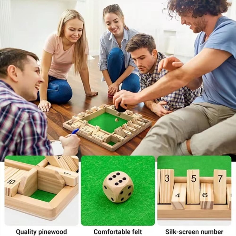 Shut The Box Table Board Game  - Board Game Box ulasan dan harga