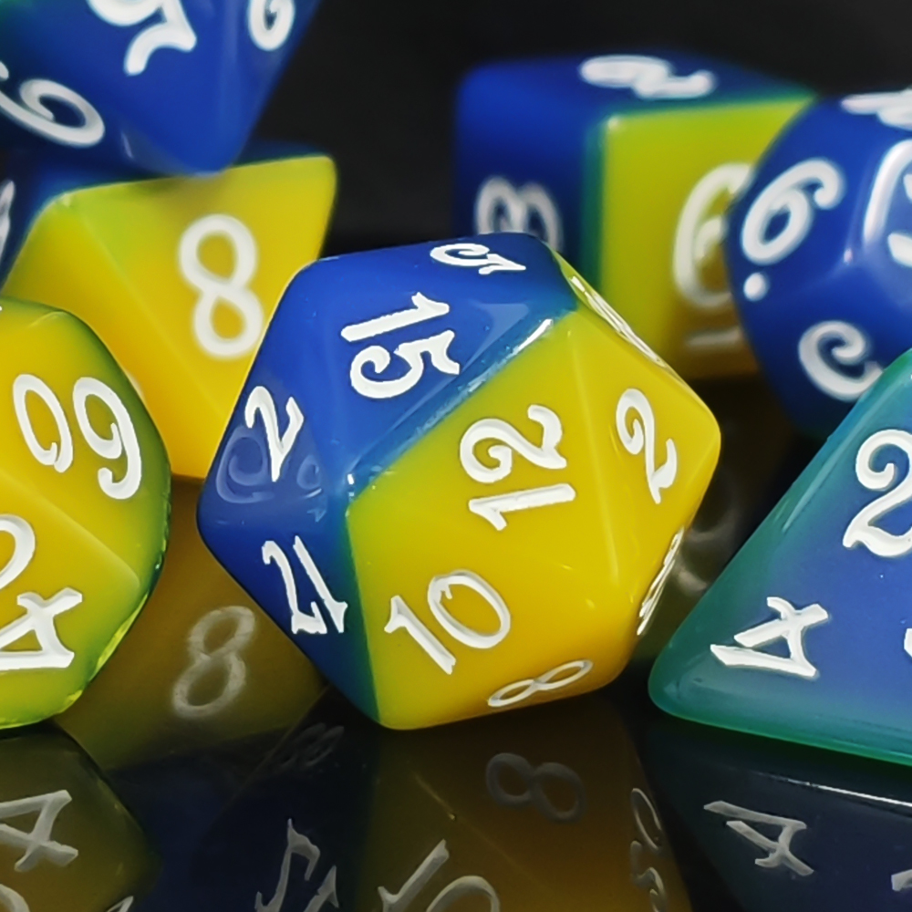 Blue & Yellow Dual Color Polyh - Board Game Live ulasan dan harga