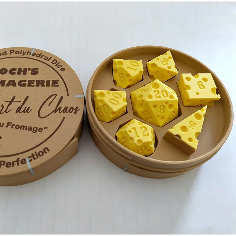 Cheese Polyhedral Dice Set Lay - Board Game Live ulasan dan harga