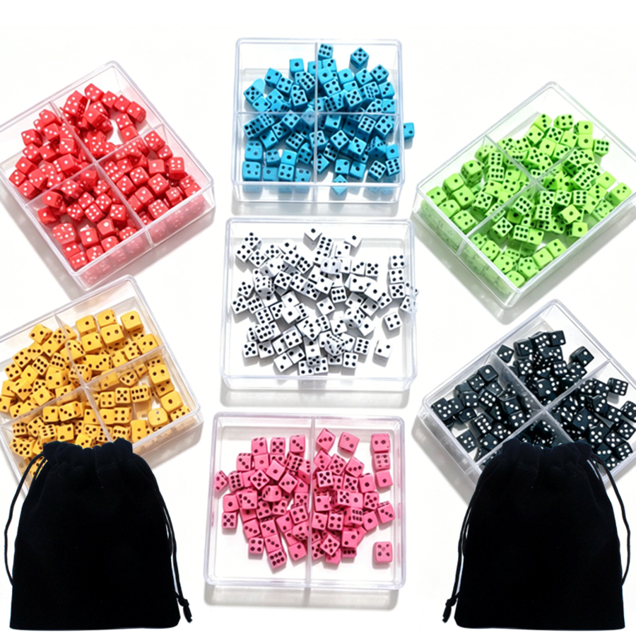 101pcs Bagged Mini Dice, Color - Board Game Festival ulasan dan harga